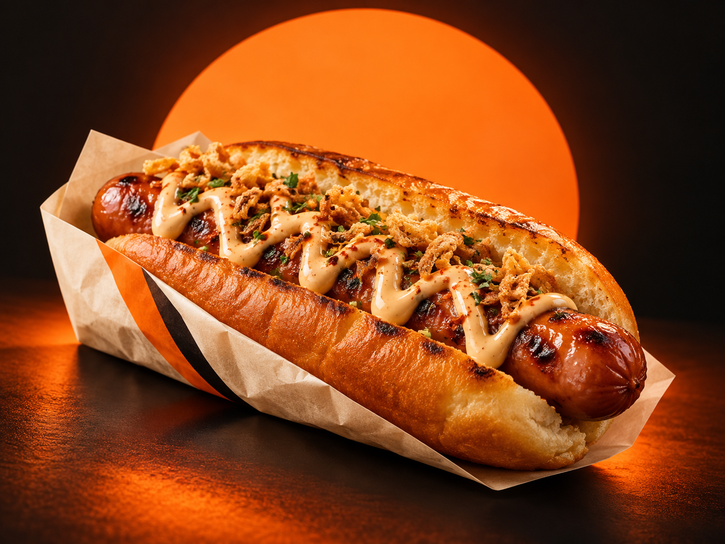 AI-generated concept of the Zapata hot dog